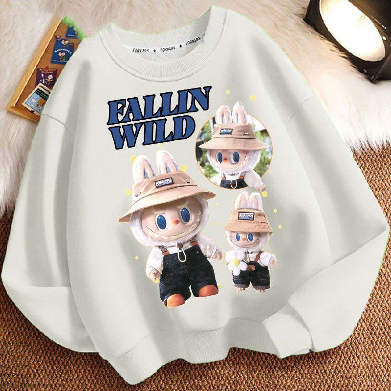 

Cute Round-neck Hoodies for Children, Long-sleeved, Fashionable and Loose Hoodies for Boys and Girls in Spring and Autumn 110