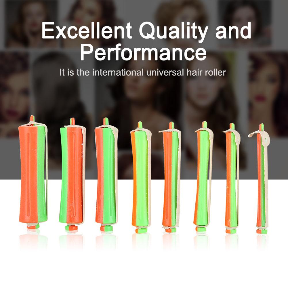 80Pcs Hair Rollers Wave Heat Perm Rod 1 8 Sizes Hair Clip Curlers Hairdressing Tool