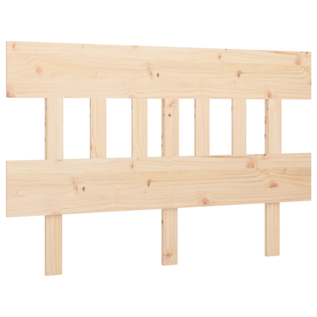 Vidaxl Wezgłowie Łóżka, 123,5X3X81 Cm, Lite Drewno Sosnowe