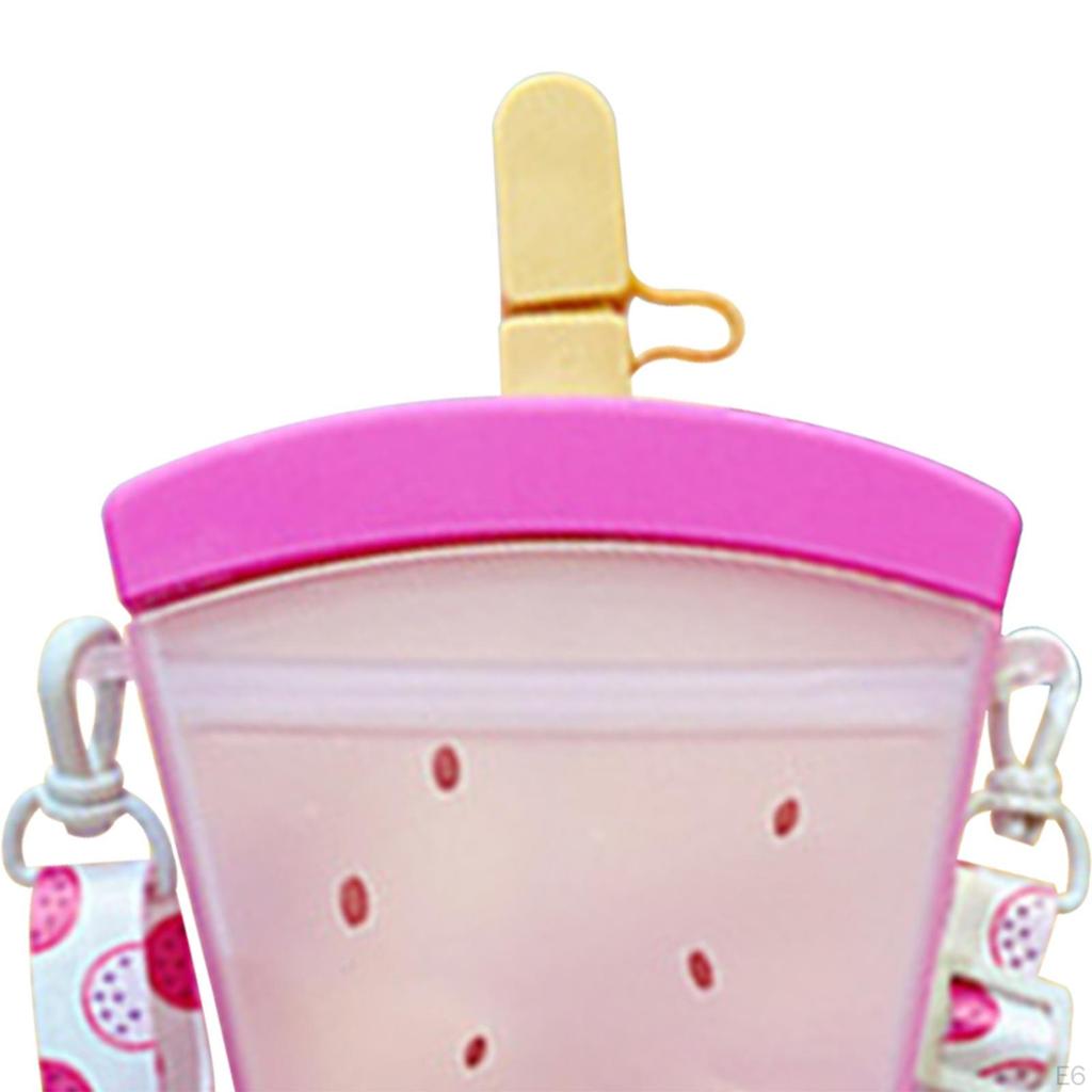 Creative 500ml Water Bottle with Straw for Outdoor Activities