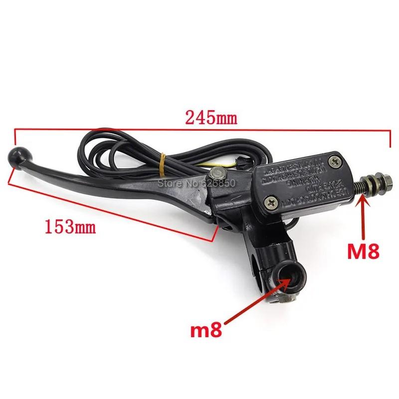 Pompa Freno Manubrio Sinistro e Destro Freno Per Citycoco Scooter Elettrico Filo Segnale Freni Anteriore e Posteriore Leva Freno E-Bike