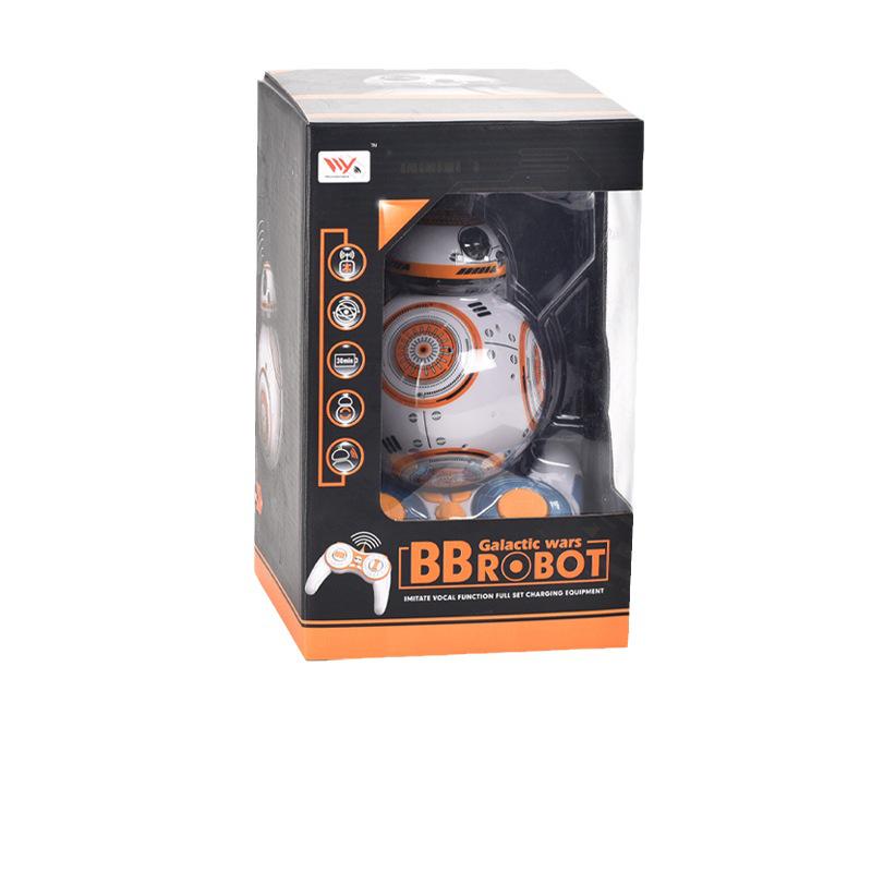 Planet Wars BB8 Inteligentní robot na dálkové ovládání Hračka s rotujícím světlem a hudbou