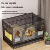 Indoor Guinea Pig Cage with Toilet, Anti-Spray Urine Protection, and Special Villa Design