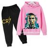 Ronaldo CR7 Potisk Fotbalový Idol Oblečení Dětská Mikina 2ks Sada Kalhoty Oblek Děti Kluci Tepláková Souprava Dívky Oblečení Sportovní Teplákové Soupravy