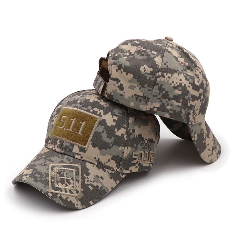 Men's Tactical Baseball Cap Outdoor Camouflage Cotton Hat Truck Driver Summer Sun Hat