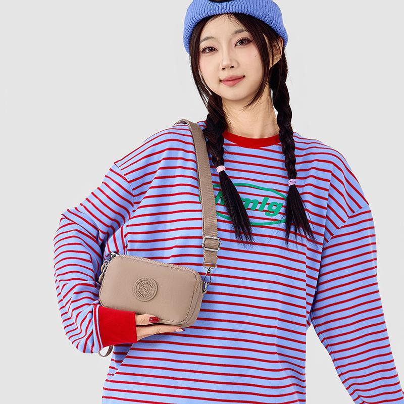 Waterproof Nylon Shoulder Bag Women's Multi-compartment Coin Purse