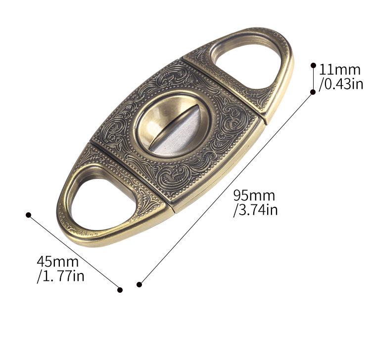 Light Luxury V-Cut Cigar Cutter: Sharp, Portable Cigar Knife, Ideal Men's Smoking Accessory