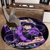 1pc My Hero Academia Shoto Todoroki Round Carpet - Anime Cartoon Design Chair Mat, Non-Slip Rug for Office, Home Decor, Living Room
