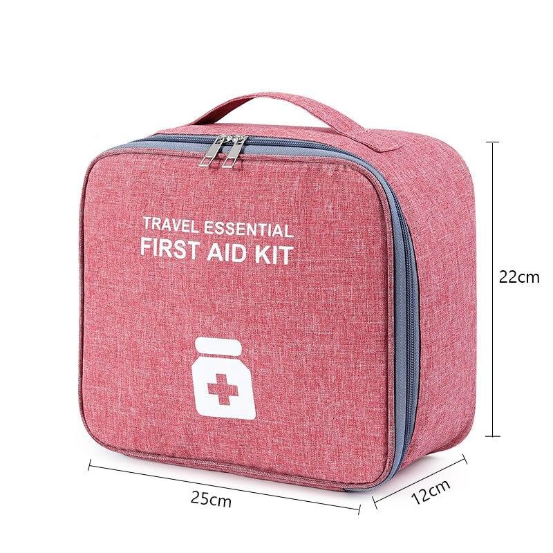 Portable First Aid Kit Storage Bag Oxford Cloth Medicine Storage Bag Emergency Medical Box for Travel Outdoor Camping Survival Bag Pill Case