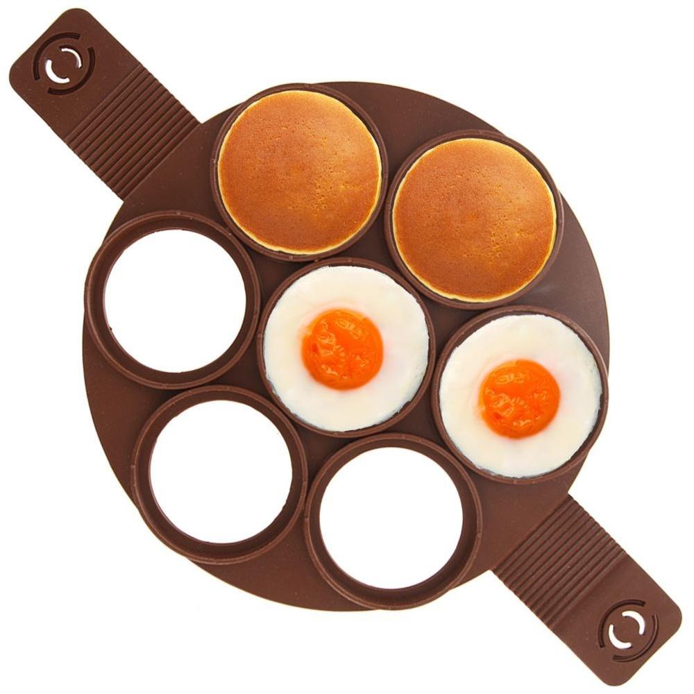 Silicone 7-Cup Egg and Pancake Mold SILLINIE 24cm
