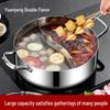 ZISIZ 304 Stainless Steel Dual-Flavor Hot Pot