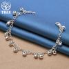 925 Sterling Silver Bells Bead Bracelet Chain  Jewelry