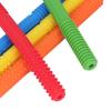 5Pcs Baby Teething Tubes Toy Silicone Bite Resistant 5 Colors Baby Chew Straw for Infants Toddler Boy and Girl
