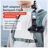 AMAGISN Backpack Clip 360 Rotation Gimbal Strap Clamp Holder Mount For Insta360 X4 Ace Pro GoPro Hero 13 12 11 10 9 Accessories
