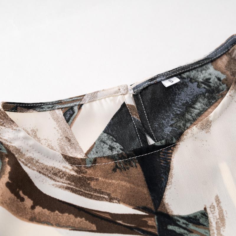 Frauen Herbst Winter Drucken Zwei Stück Set O Hals Langarm Hohe Taille Hose Anzüge