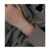 Sterling Triple Layer Snake Chain Bracelet Women Minimalist Geometric Design Elegant Daily Wear