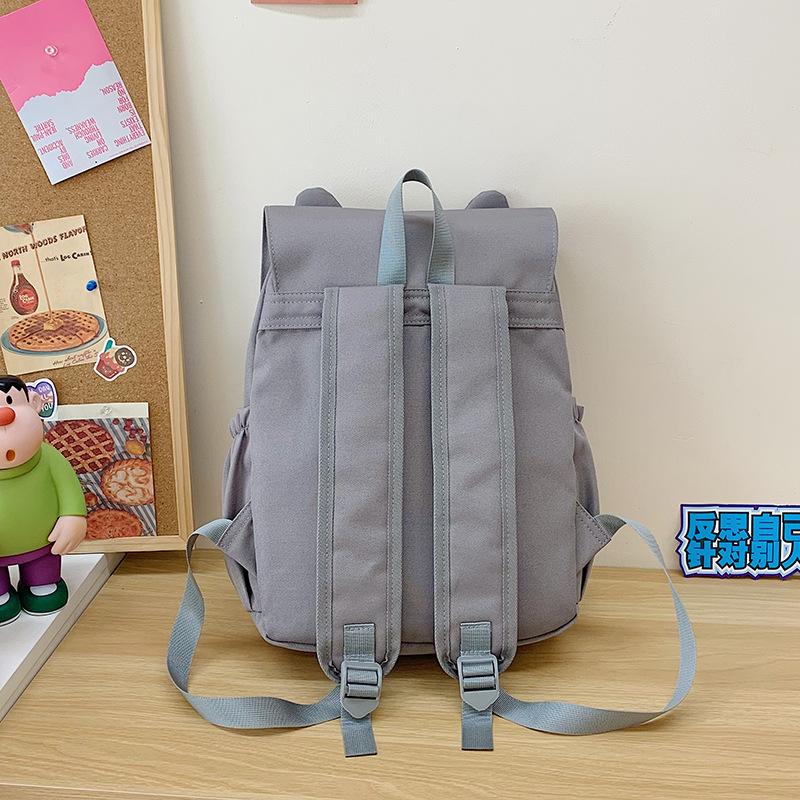 School Bag 2025 New Japanese Cute Printed Kitten Backpack Large Capacity Versatile School Bag Casual Simple Travel Backpack