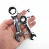 1Pcs Reversible Combination Ratchet Socket Spanner 6-19mm Nut Repair Tool Stubby Single Wrench