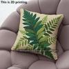 Vintage Fern Leaf Throw Pillow Covers Pattern Cushion Cover Suitable For Sofa Bedroom Car Pillow Cover