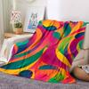 1pc Colorful Pattern Design Blanket Warm, Cozy, And Soft, Suitable for Sofas, Beds, Cars, And Office Use.Perfect for Camping And Travel, Making It a G