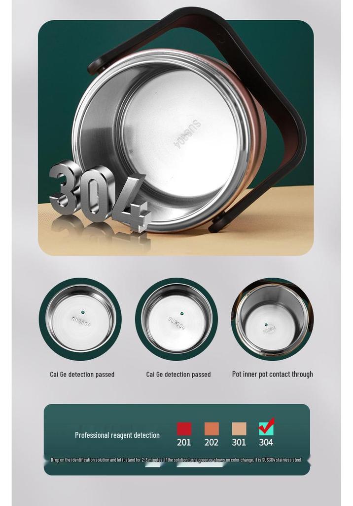 High-Value Insulated Lunch Box: Stylish & Durable 304 Stainless Steel, Ideal for Workers, Students, and Home Use