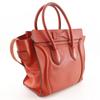 Celine Bagażowa Torebka Ręczna Mikro shopper Czerwono/Pomarańczowa skóra Damska Używana