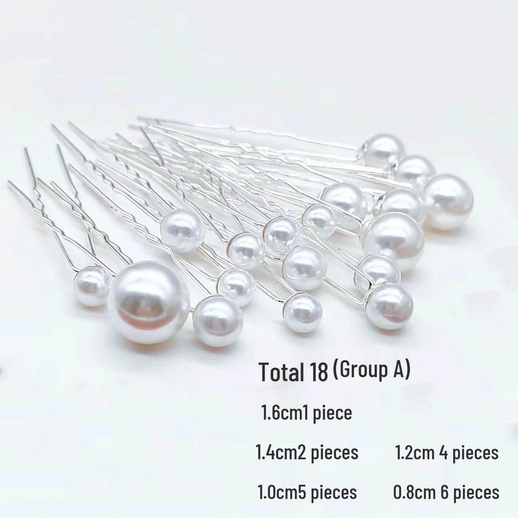 U-Shaped Pearl Hairpin for Bridal Updos & Styling