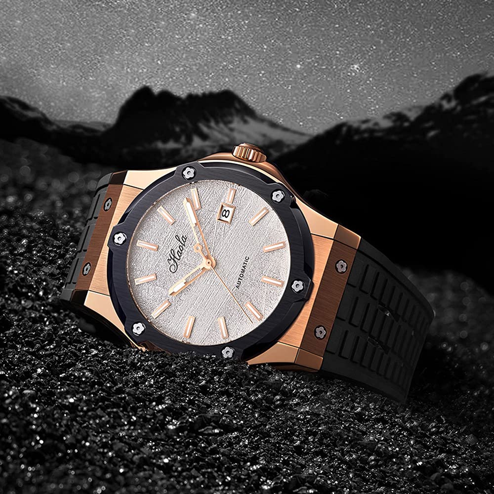HAOFA Watch Automatic Mechanical Date 316L Stainless Steel Water Pressure 50m Sapphire Mirror Stylish Popular Men's