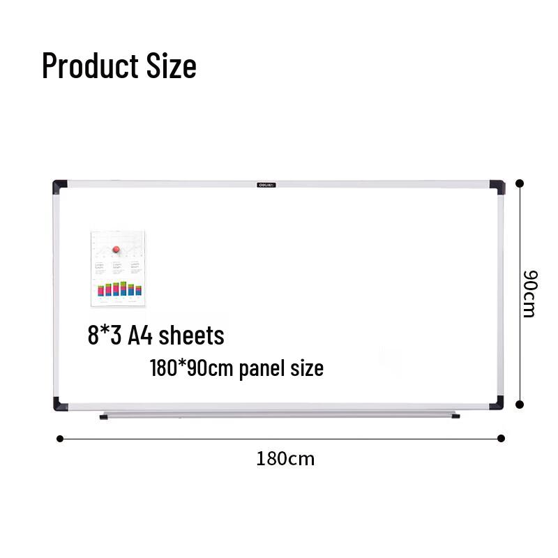 Deli Magnetic Wall-Mounted Whiteboard