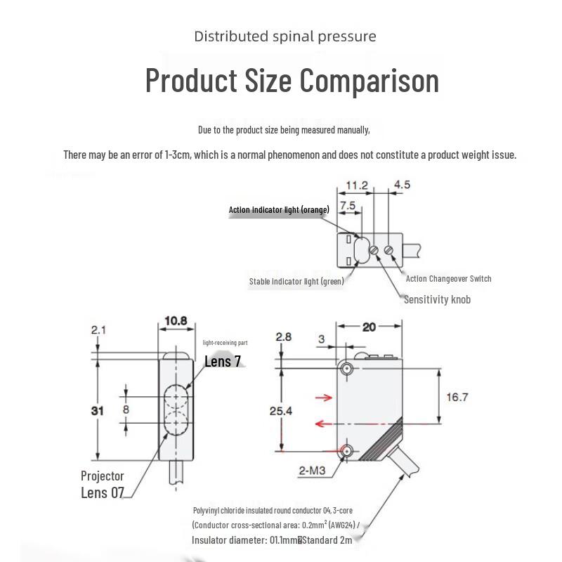 Huishida E3Z Serie Industrieller Fotoelektrischer Sensor