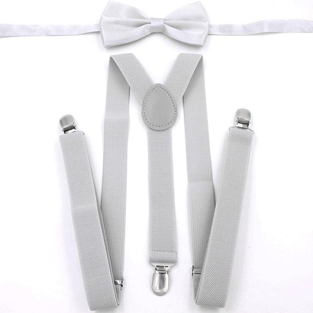 

Hanging Pants Clip Men Bow Tie Set Suspenders With Bowtie Women Suspenders Wedding Ties Accessories