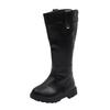 Winter Long Boots for Girls  Knight-high Snow Boots Kids Thin Cotton Warm Outdoor Princess Leather Boots