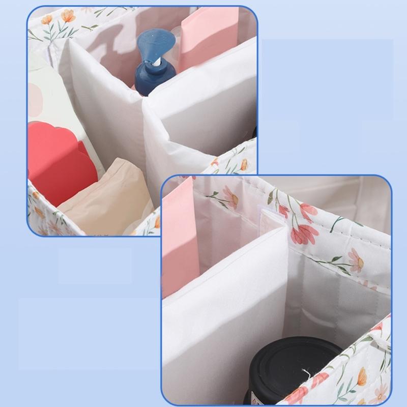 Compact Diaper Storage Basket Cotton Nursery Organizer Baby Clothes Storage Basket For Odor Control And Space Saving