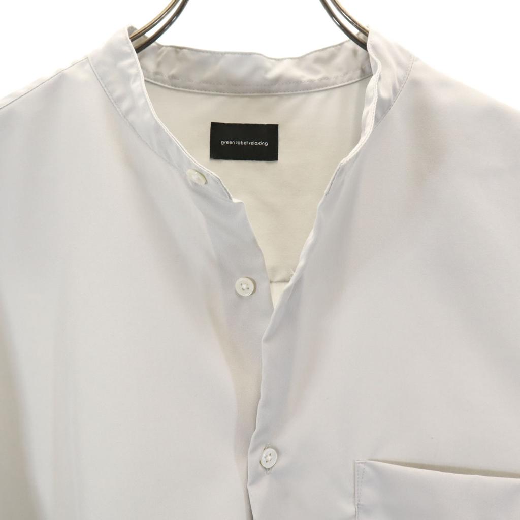 green label relaxing Long sleeve Stand collar shirt L gray Men's Used