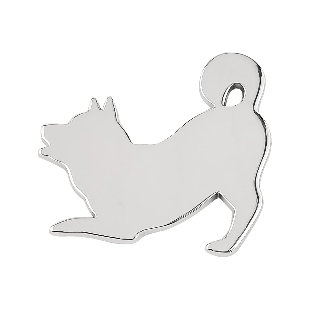 FUTWOD Sticker Dog Car Emblem Shiba Inu Cute Character Animal Stylish Exterior Accessories 3D