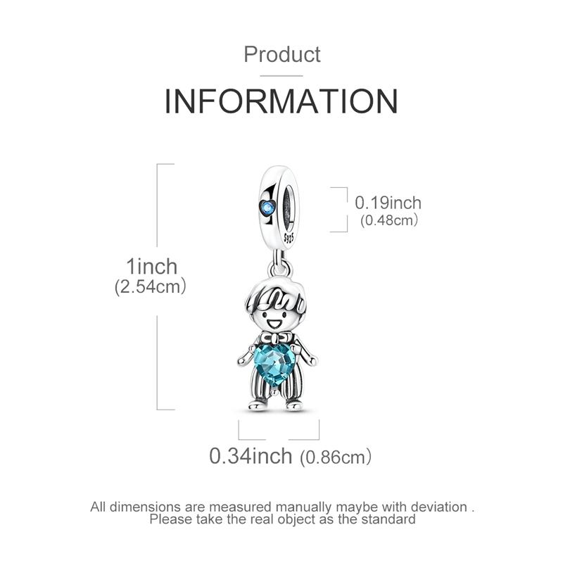 1PCS Charm For DIY Making Bracelet 925 Silver Original Shine Zircon Charms Jewelry Wedding Birthday Gift For Women Mom Friend