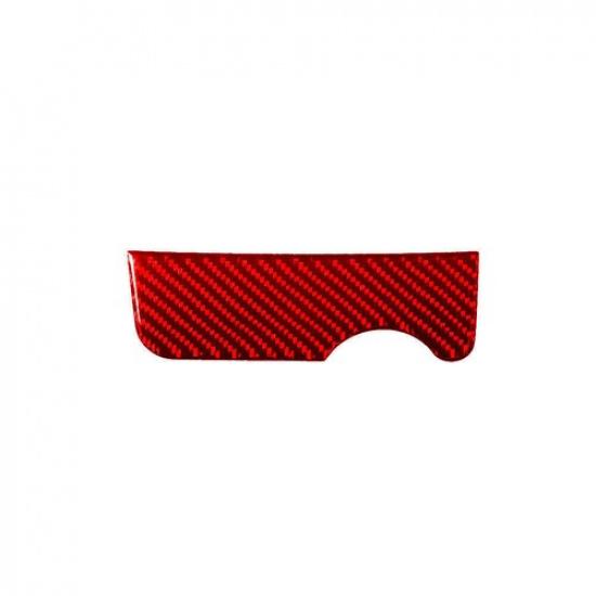 Red Carbon Fiber Center Console Accent Panel Trim Cover For Ford Mustang 01-04