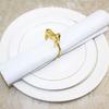 Pack of 6 Elegant Horse Design Napkin Rings Alloy Western Equestrians Napkin Buckle for Dining Table Parties Event Decors