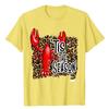 Tis The Season Crawfish Leopard Mardi Gras Carnival Festival TShirt Graphic Tee Tops Y2k Womens Fashion Aesthetic Clothes Gift