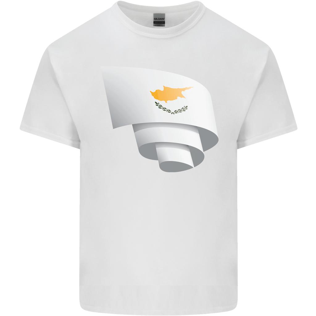 Curled Cyprus Flag Cypriot Day Football Unisexs Light Cotton Tshirt