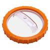 P07018 Nut with P07019 Clear Lid PVC Pool Sand Filter Pump Nut Lid Cover Replacement Accessory for Swimming Pool Orange