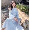 Seaside Vacation Dress Women's Summer New Sweet Gentle Wind French Temperament Beautiful Off-the-shoulder Beach Dress