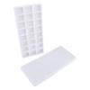 24 Compartments Plastic Paint  , Watercolor Mixing Tray for Students and Artists, Convenient Painting Accessory with 20 Pigment Grids