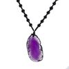 Polished Brazil Healing Slice Stone Quartz Pendant DIY Home Decoration Jewelry Accessories