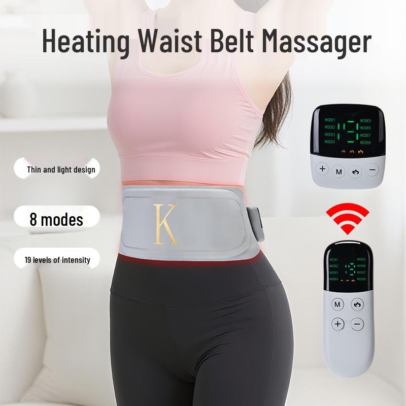 Heated Waist Support Belt & Massager for Men and Women