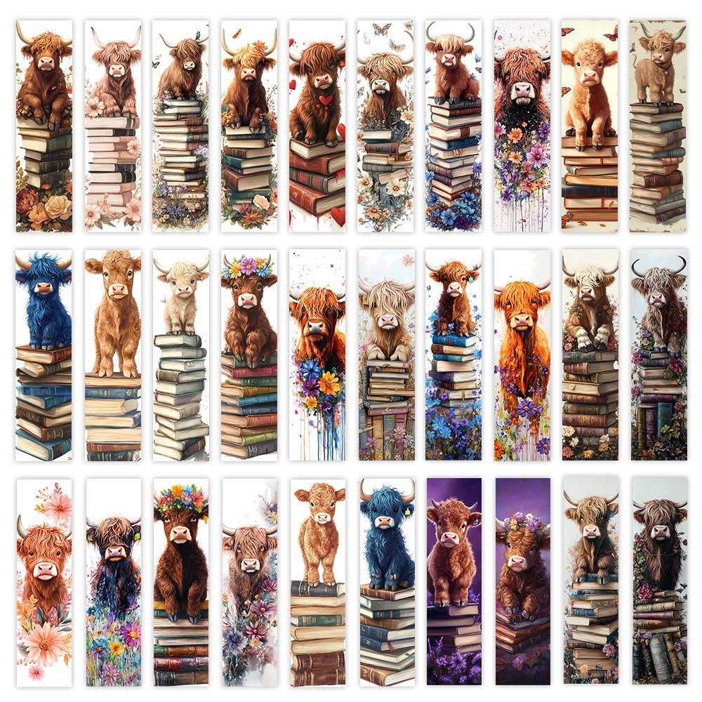 

32pcs, quirky yak bookmarks, perfect for teachers, readers, and book lovers, ideal for gifts, parties, and birthdays.