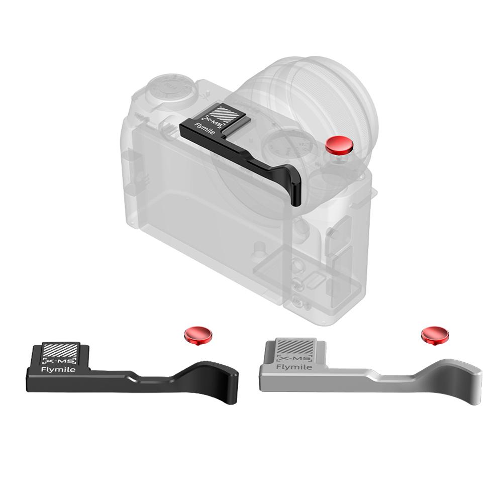 

Hot Shoe Cover with Shutter Release Button Built-in Silicone Pads Camera Thumb Rest Thumb Up Grip for Fujifilm XM5 Fuji X-M5 чорний