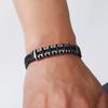 Men'S Silicone Bracelet, Fashion Titanium Steel Personality Accessories Stainless Steel Bracelet Bracelet Accessories