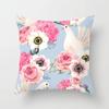 Flower Butterfly Print Pillowcase Car Ornaments Office Living Room Home Pillowcase