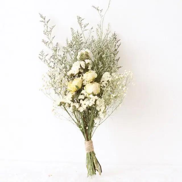 Natural Dried Flowers Gypsophila Bouquet Dried Flower Arrangement Floral Wedding Home Decoration Dried Flowers